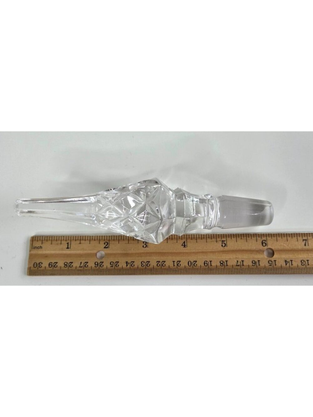 Vtg Princess House Decanter With Stopper Genie Bottle Leaded Crystal 15.5 Inches - Picture 13 of 14